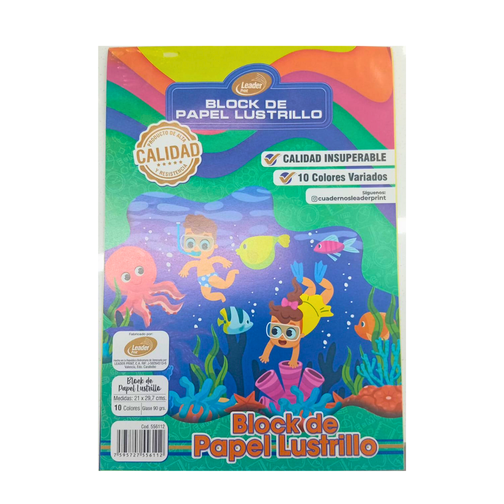 BLOCK DE PAPEL LUSTRILLO 
