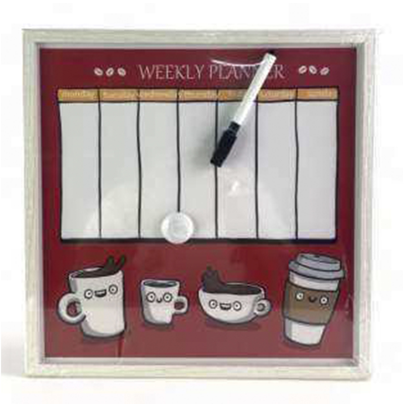 TABLERO PLANIFICADOR 31.4 x 31.4CM + IMAN Y MARCADOR