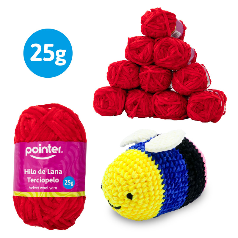 LANA TERCIOPELO (ROJO)