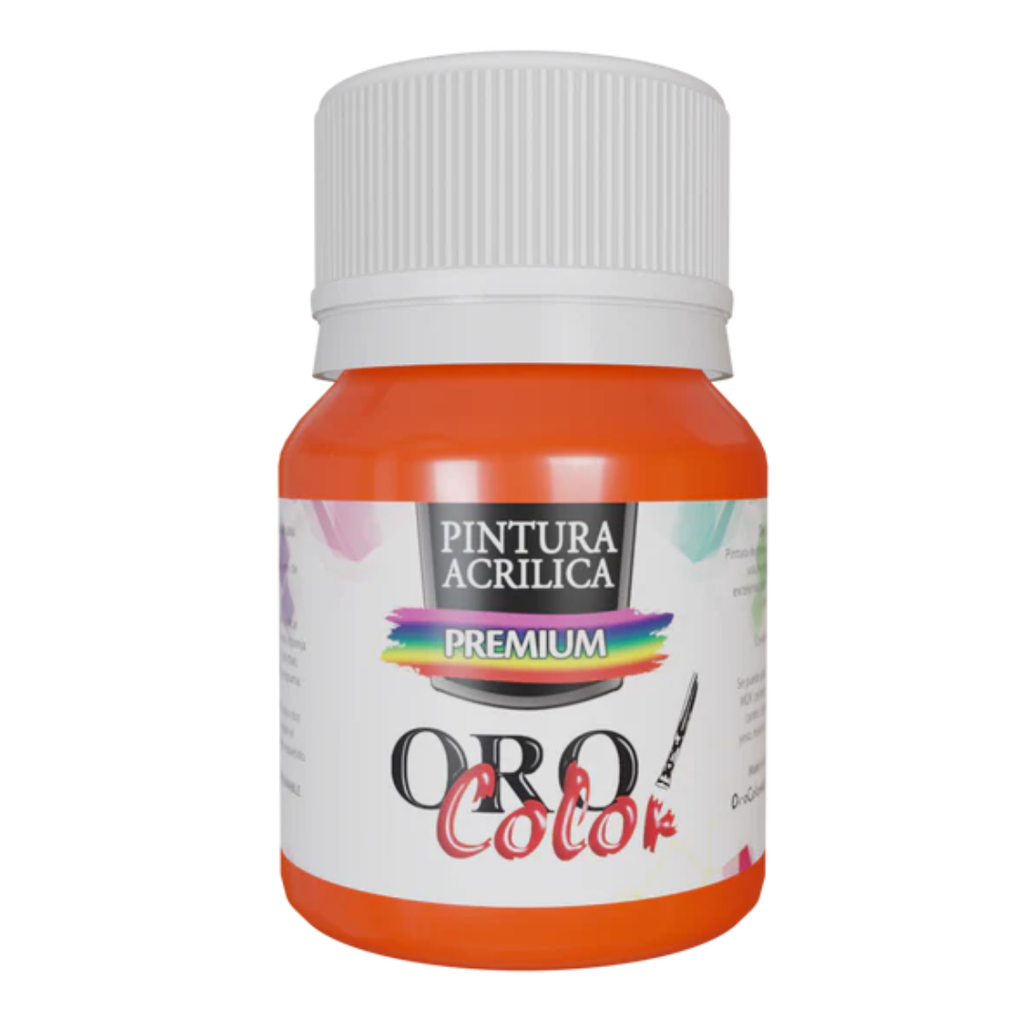 PINTURA ACRILICA PREMIUM NARANJA NEON 30CM