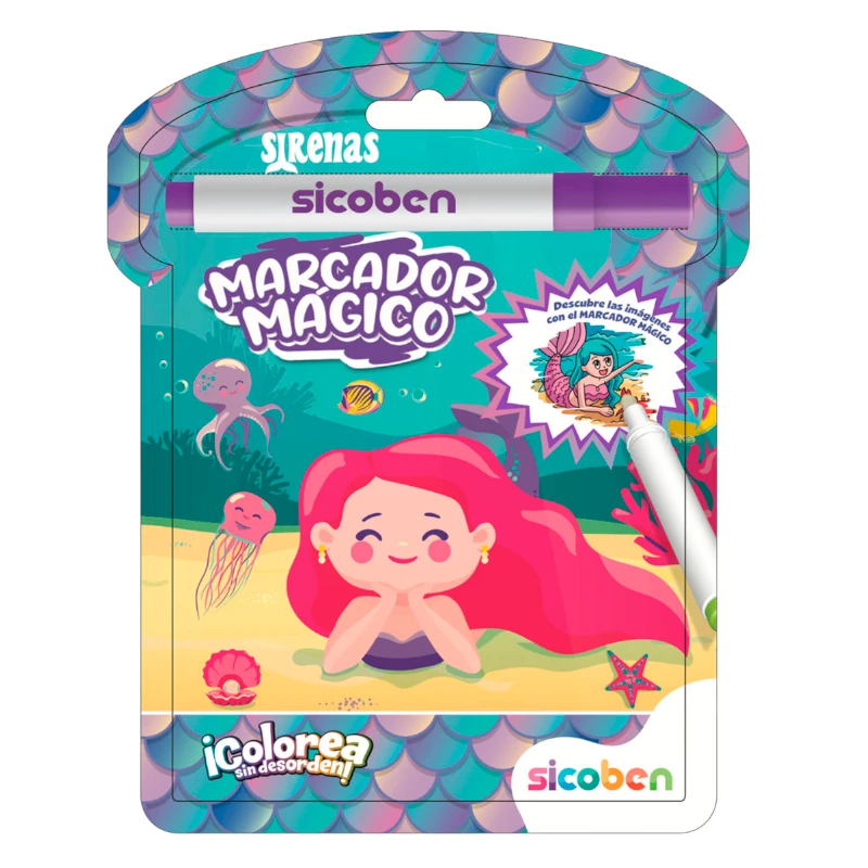 LIBRO DE COLOREAR CON MARCADOR MAGICO 