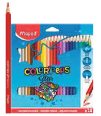 LAPICES DE COLORES PEPS STAR x24PZS