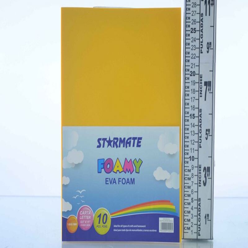FOAMY LISO CARTA 8.5X11" AMARILLO ORO