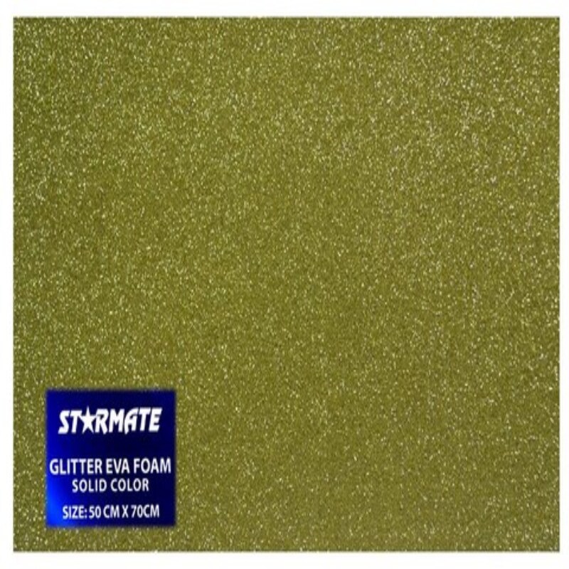 FOAMI C/ESCARCHA 50X70CM DORADO