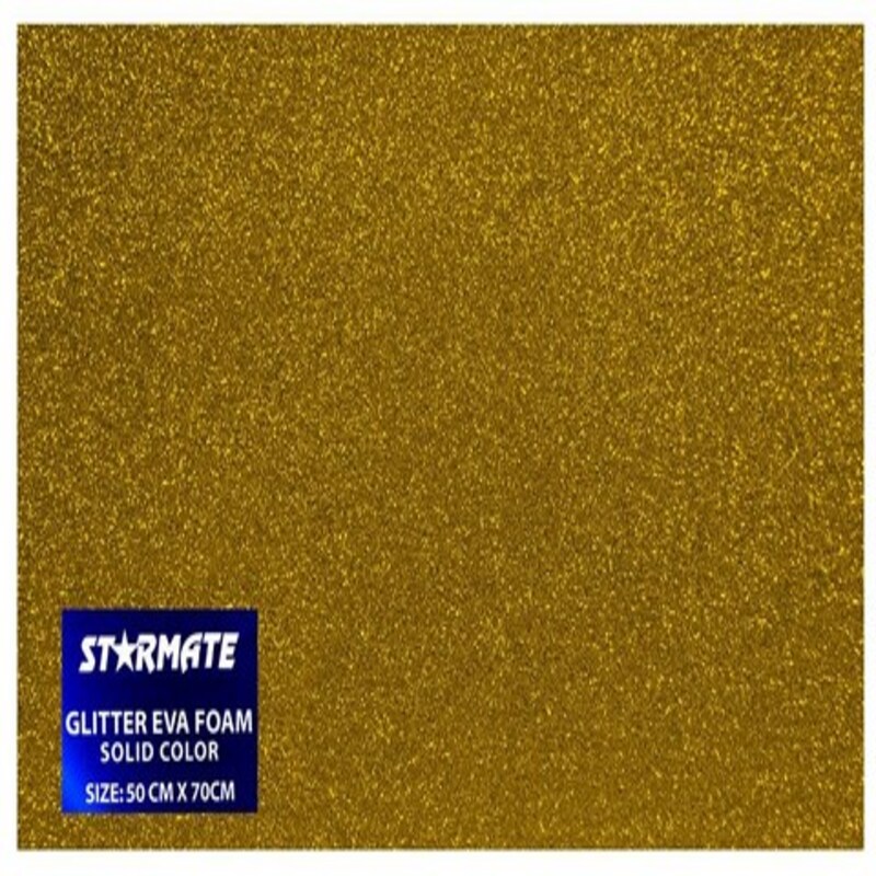 FOAMY C/ESCARCHA 50X70CM ORO