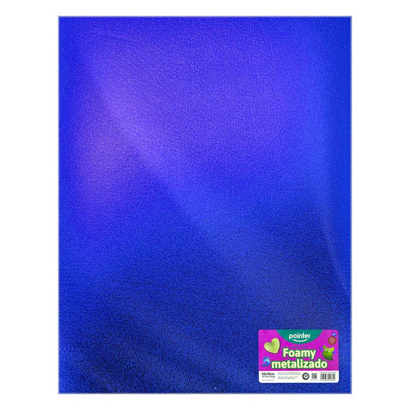 FOAMY METALIZADO AZUL - LAMINA 50x70CM