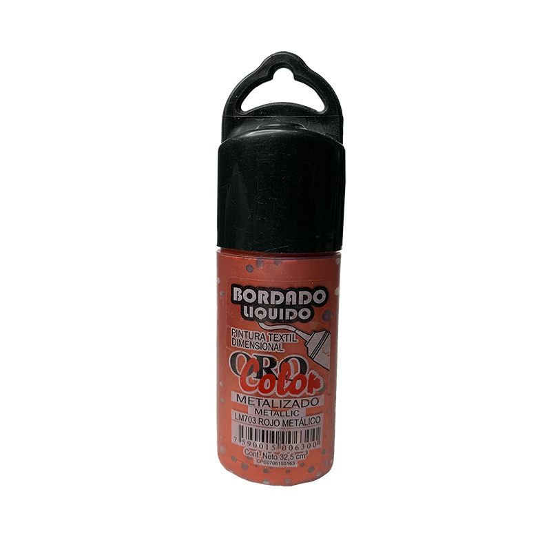 BORDADO LIQUIDO METALIZADO ROJO METALICO 32,5ML