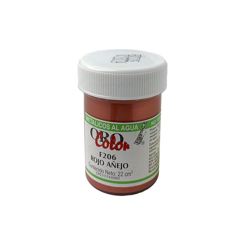 PINTURA METALICOS AL AGUA ROJO AÑEJO 22ML 