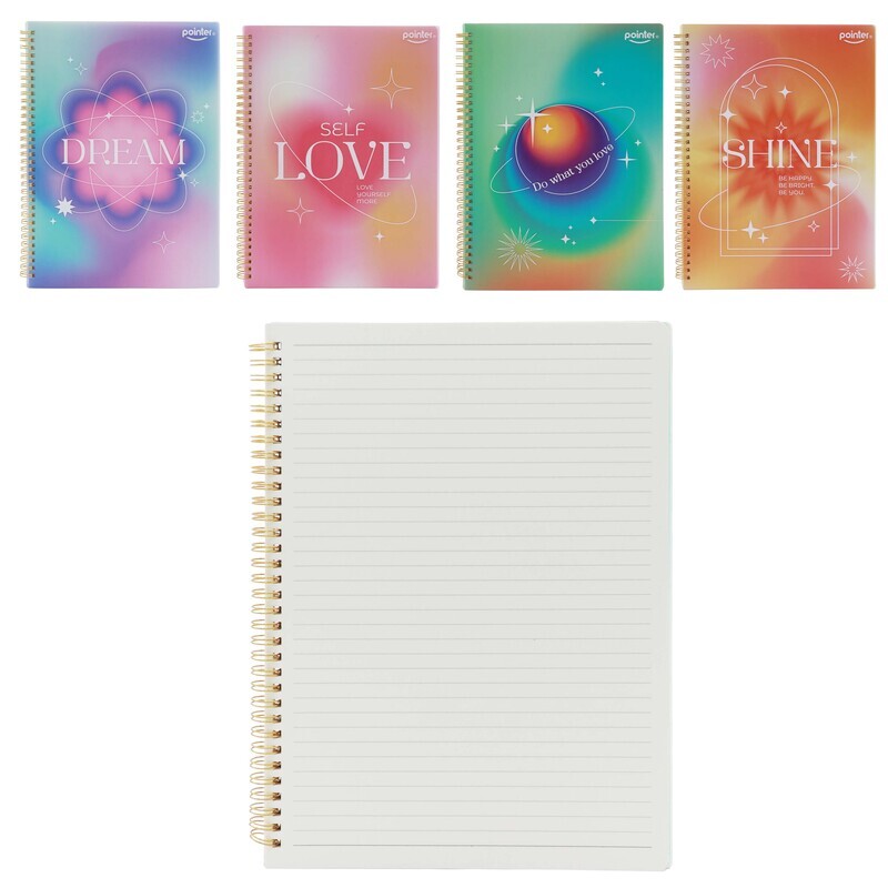 LIBRETA ESPIRAL A4 x80 HOJAS AMARILLAS