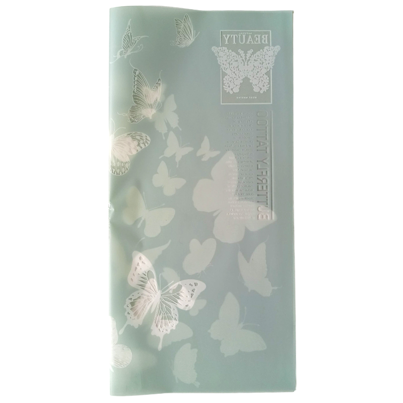 PAPEL KOREANO TRASLUCIDO MARIPOSAS CELESTE