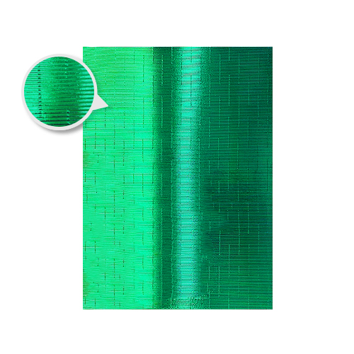 CARTON MICROMETAL BRILLANTE VERDE 