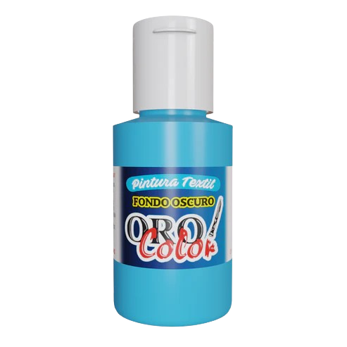 PINTURA TEXTIL FONDO OSCURO AZUL NEON 30ML