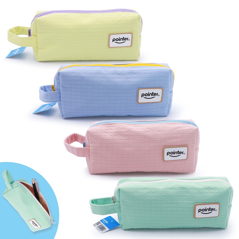 CARTUCHERA DE TELA (COLORES PASTEL)