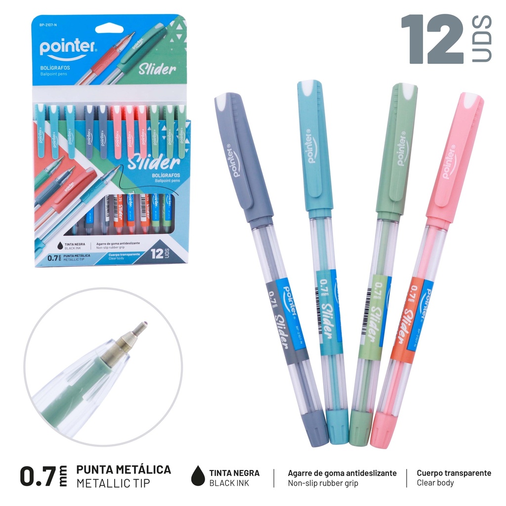 BOLIGRAFO SLIDER - TINTA NEGRA 0.7MM