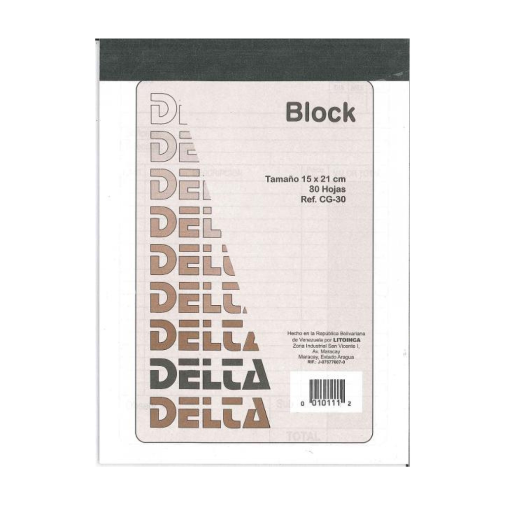 BLOCK TALONARIO 15X21CM 80 HOJAS hy