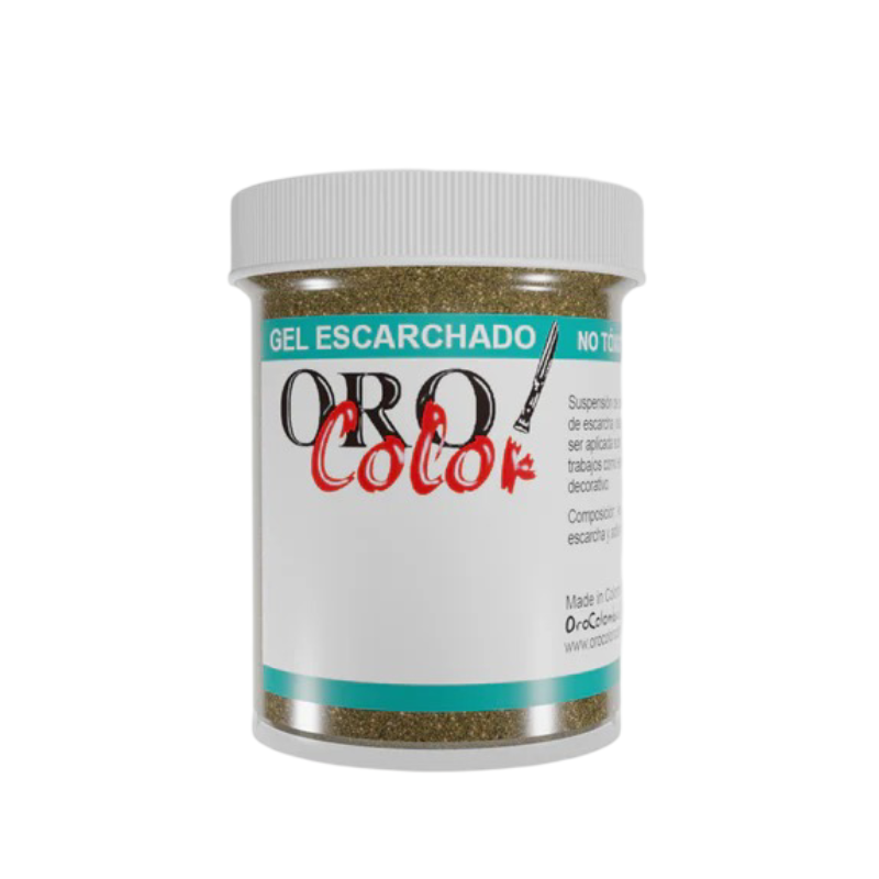 GEL ESCARCHADO ORO 60CM