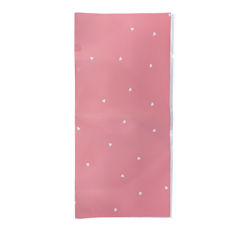 PAPEL COREANO OUYA BITONO OPACO CORAZONES - ROSADO 58x58CM