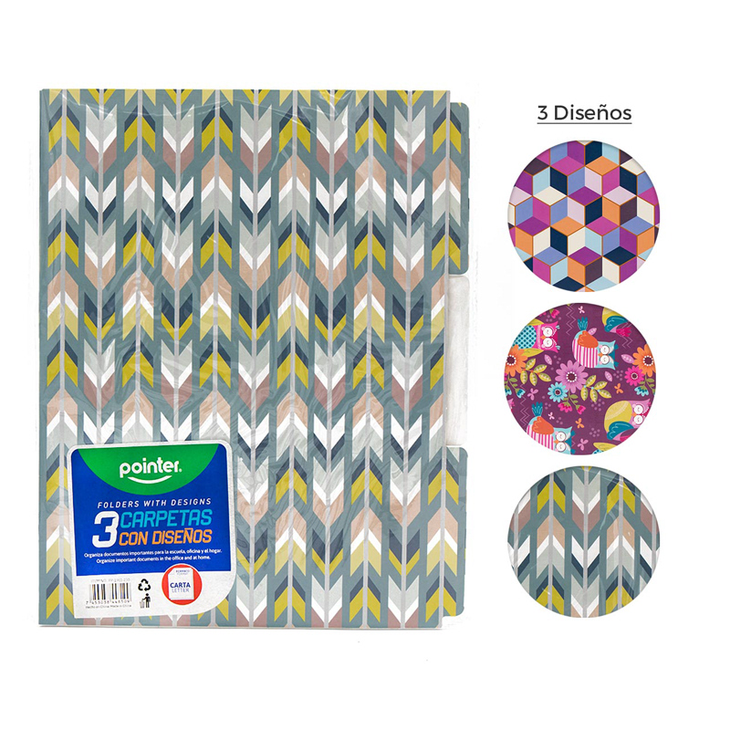 CARPETAS CON DISEÑOS X3PZS