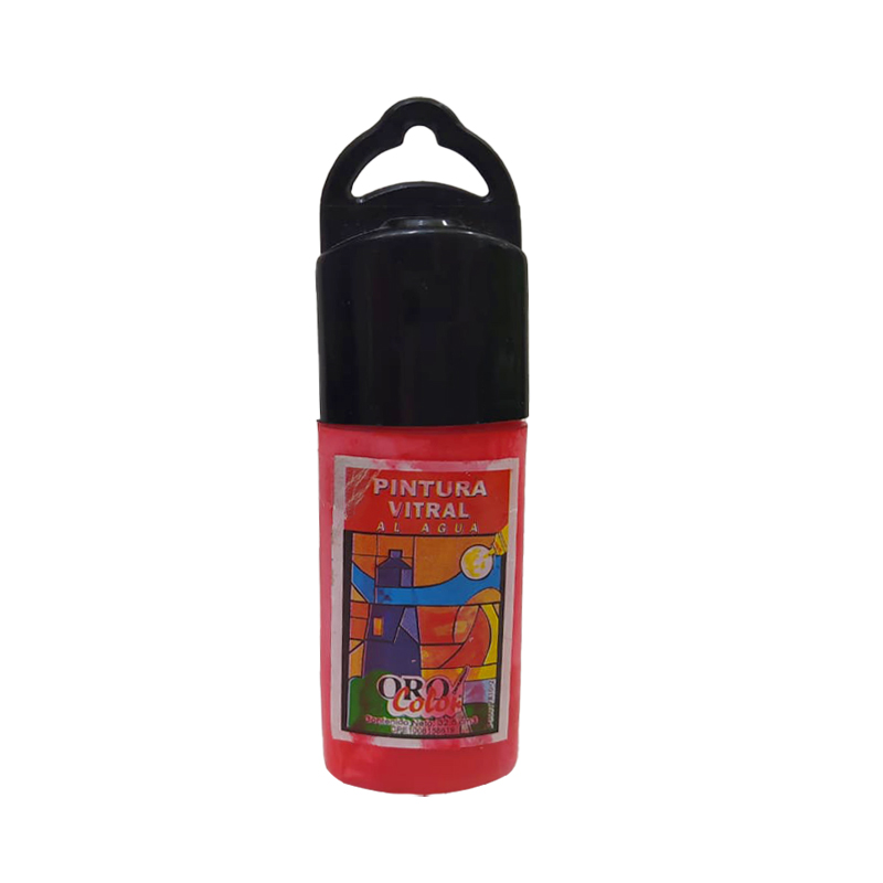 PINTURA VITRAL AL AGUA ROJO