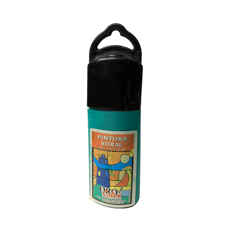 PINTURA VITRAL AL AGUA VERDE 32,5CM