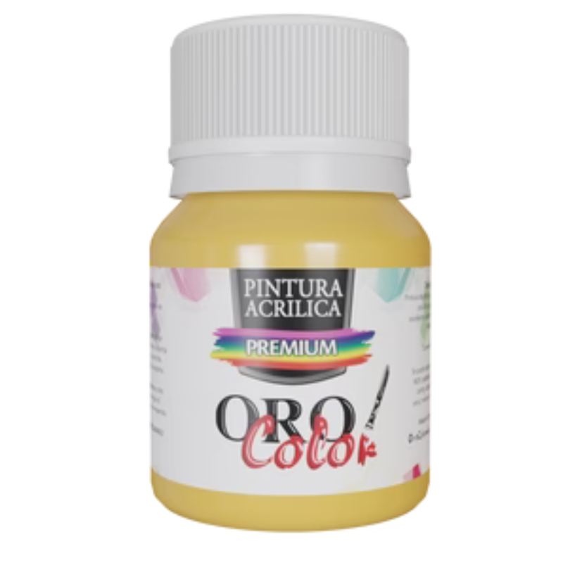 PINTURA ACRILICA PREMIUM AMARILLO PASTEL 30ML 