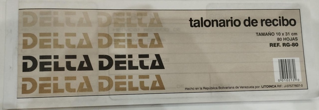 TALONARIO DE RECIBO 