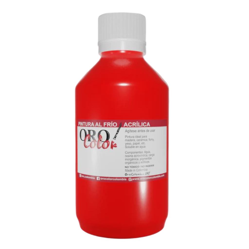 PINTURA AL FRIO ROJO FLUORESCENTE 60ML (copia)