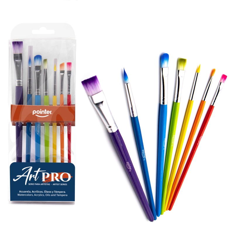 SET DE PINCELES ART PRO x7PZAS