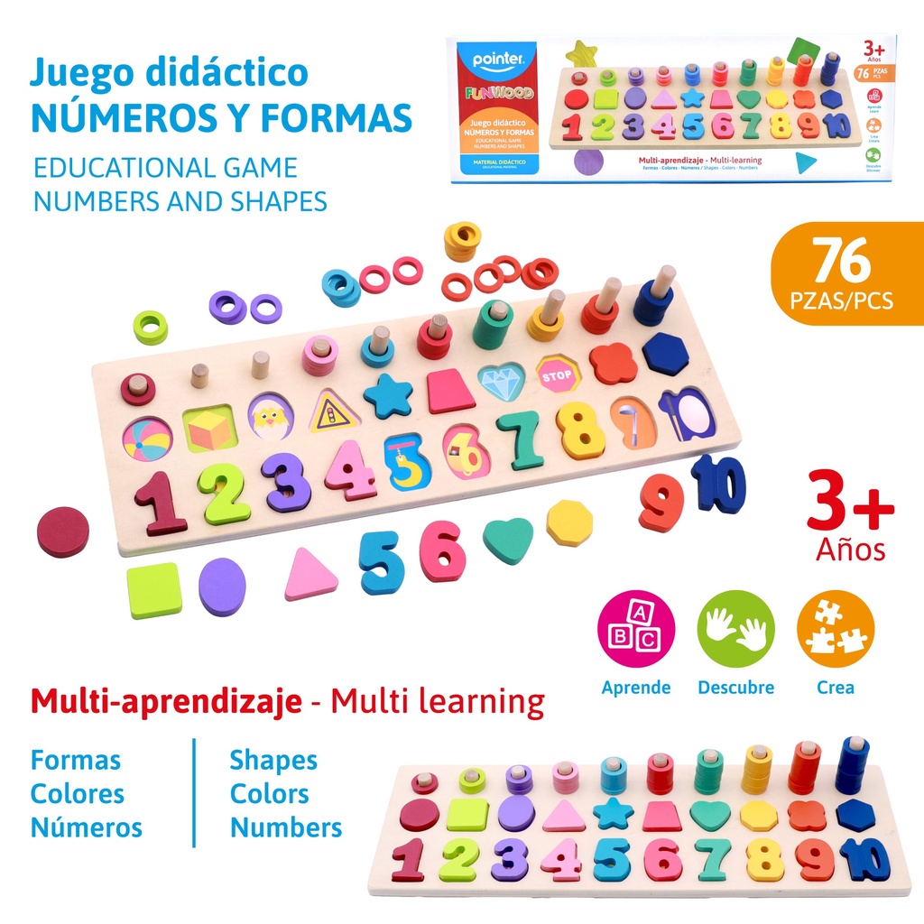 JUEGO DIDACTICO NUMEROS Y FORMAS