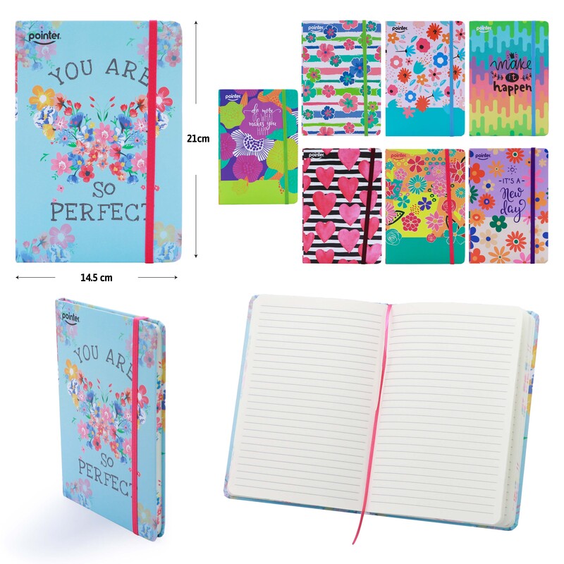 LIBRETA DE APUNTES A5 CON LIGA - 80 HOJAS AMARILLAS