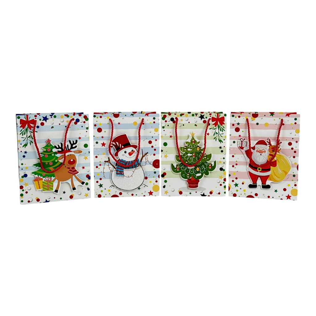 BOLSA DE REGALO PEQUENA NAVIDAD 23x18x10cm 23x18x10