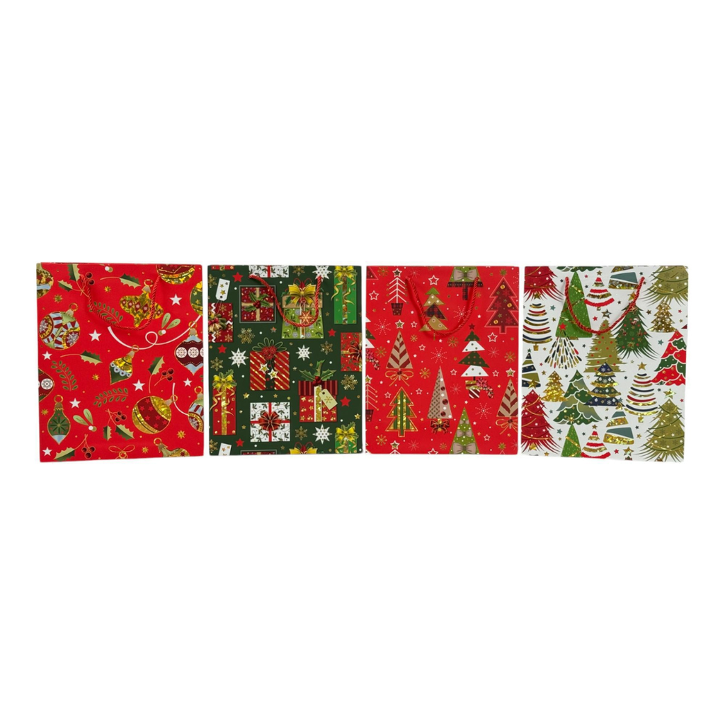 BOLSA DE REGALO MEDIANA NAVIDAD 26x32x10cm 26x32x10
