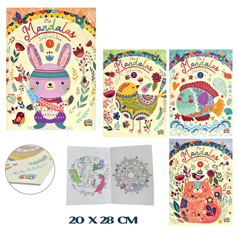 LIBROS DE COLOREAR- MANDALAS INFANTILES -12PG
