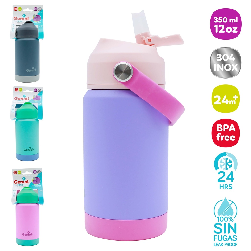 TERMO DE HIDRATACION ANTIDERRAMES (350ML/12OZ)