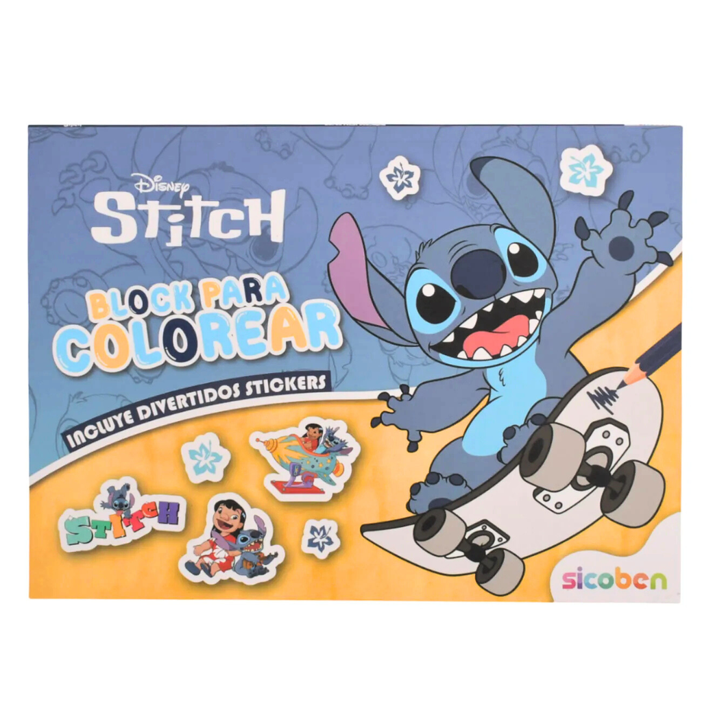BLOCK PARA COLOREAR STITCH