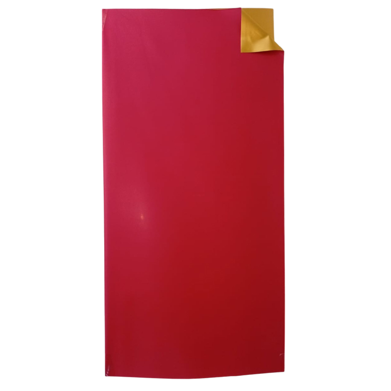PAPEL COREANO OUYA BITONO OPACO DORADO - ROJO MATTE 59x59CM