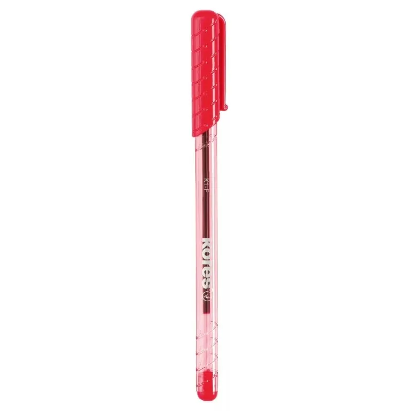 BOLIGRAFO TRANSPARENTE K1-M ROJO