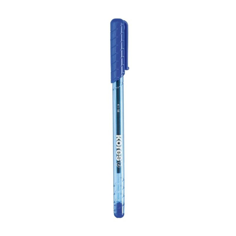 BOLIGRAFO TRANSPARENTE K1-M AZUL