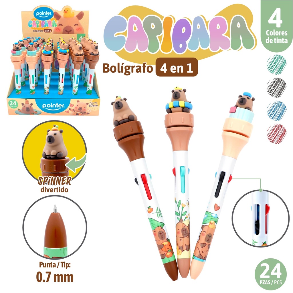 BOLIGRAFO MULTICOLOR 4 COLORES