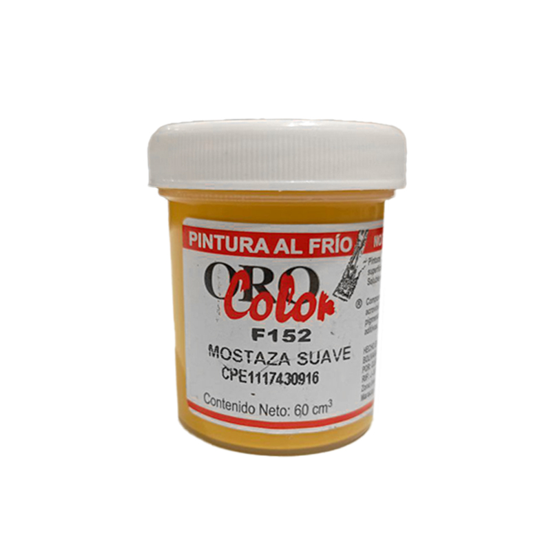 PINTURA AL FRIO MOSTAZA SUAVE 60ML