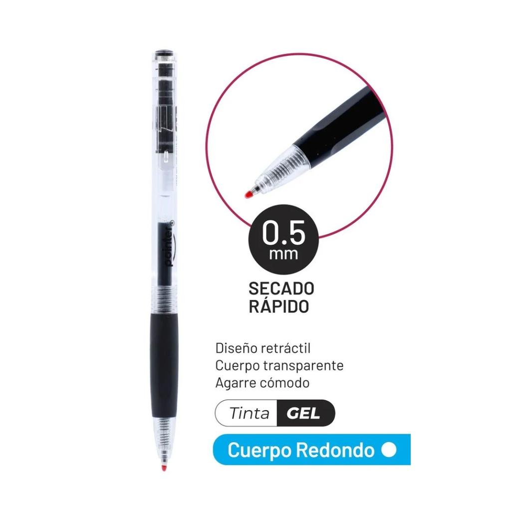 BOLIGRAFO TINTA GEL 0.5MM UNIDAD