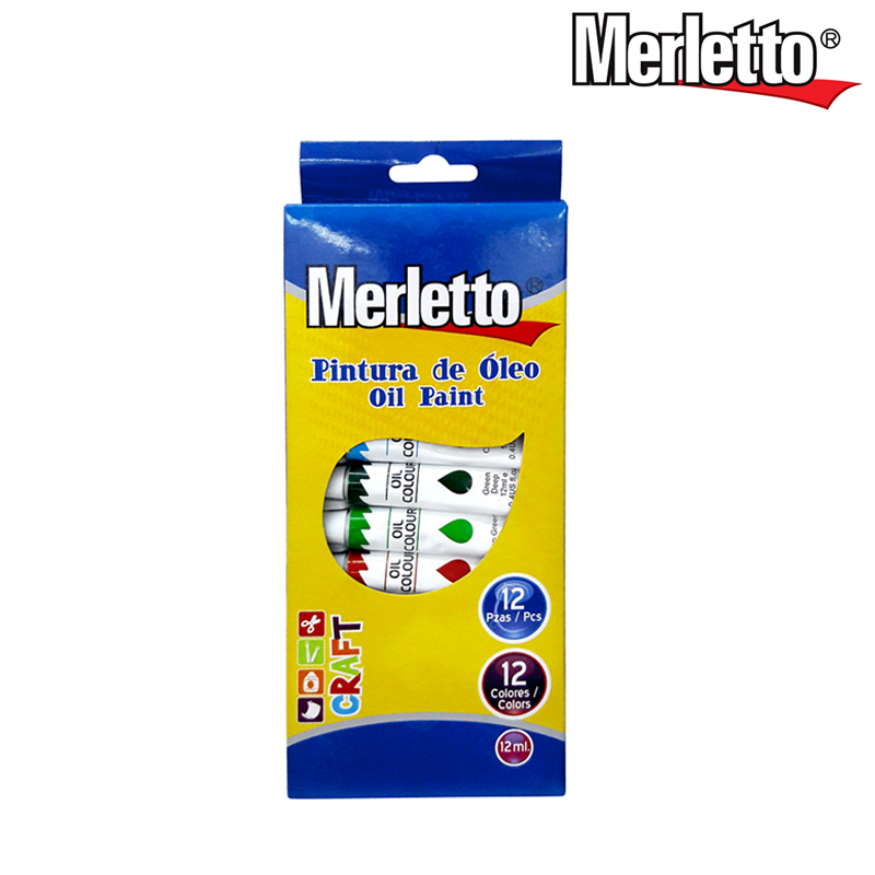 PINTURA DE OLEO 12ML x12PZAS
