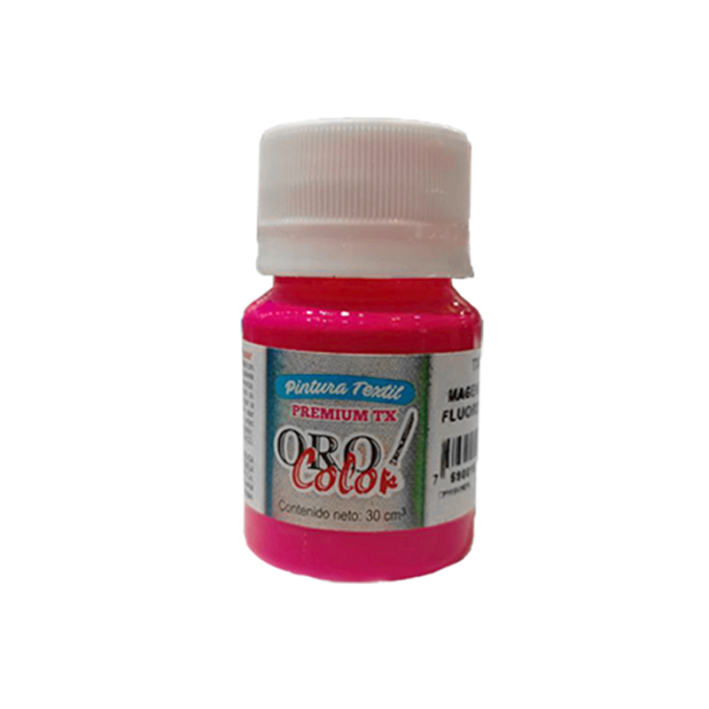 PINTURA TEXTIL PREMIUM MAGENTA NEON 30ML
