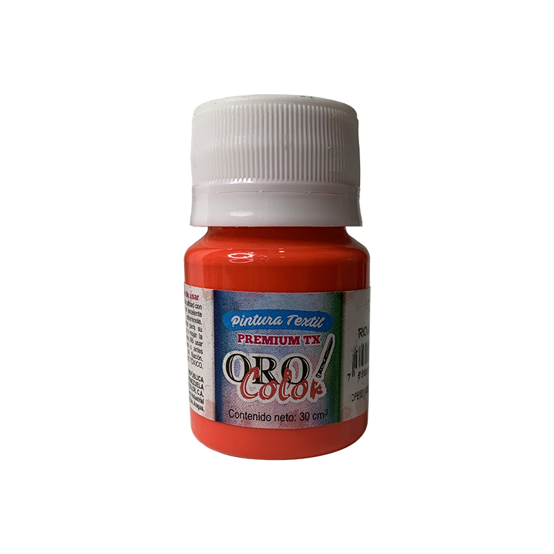 PINTURA TEXTIL PREMIUM ROJO FUEGO 30ML