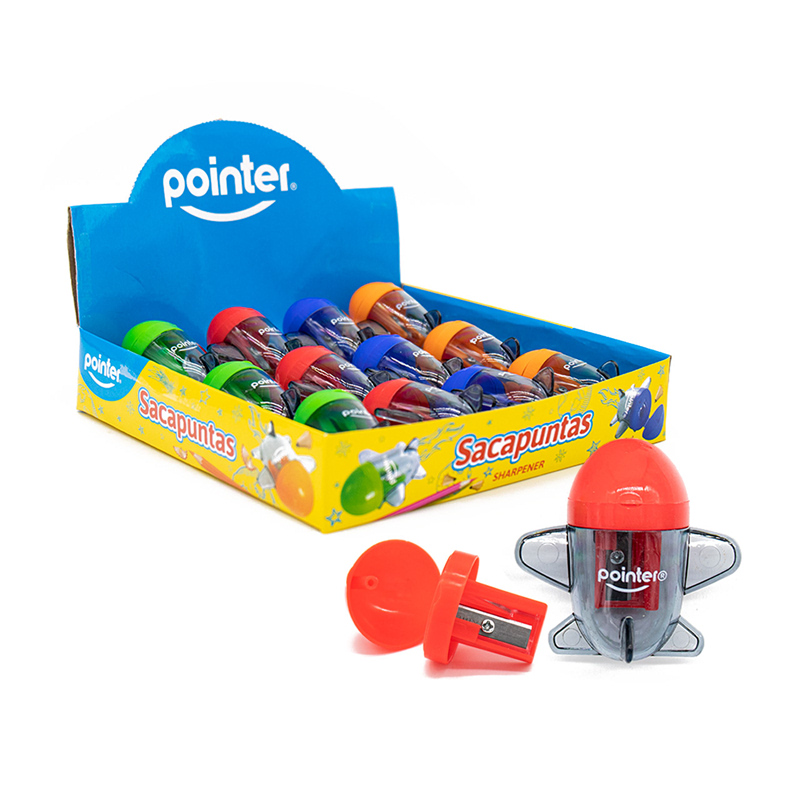 SACAPUNTAS PLASTICO CON DEPOSITO (AVION )