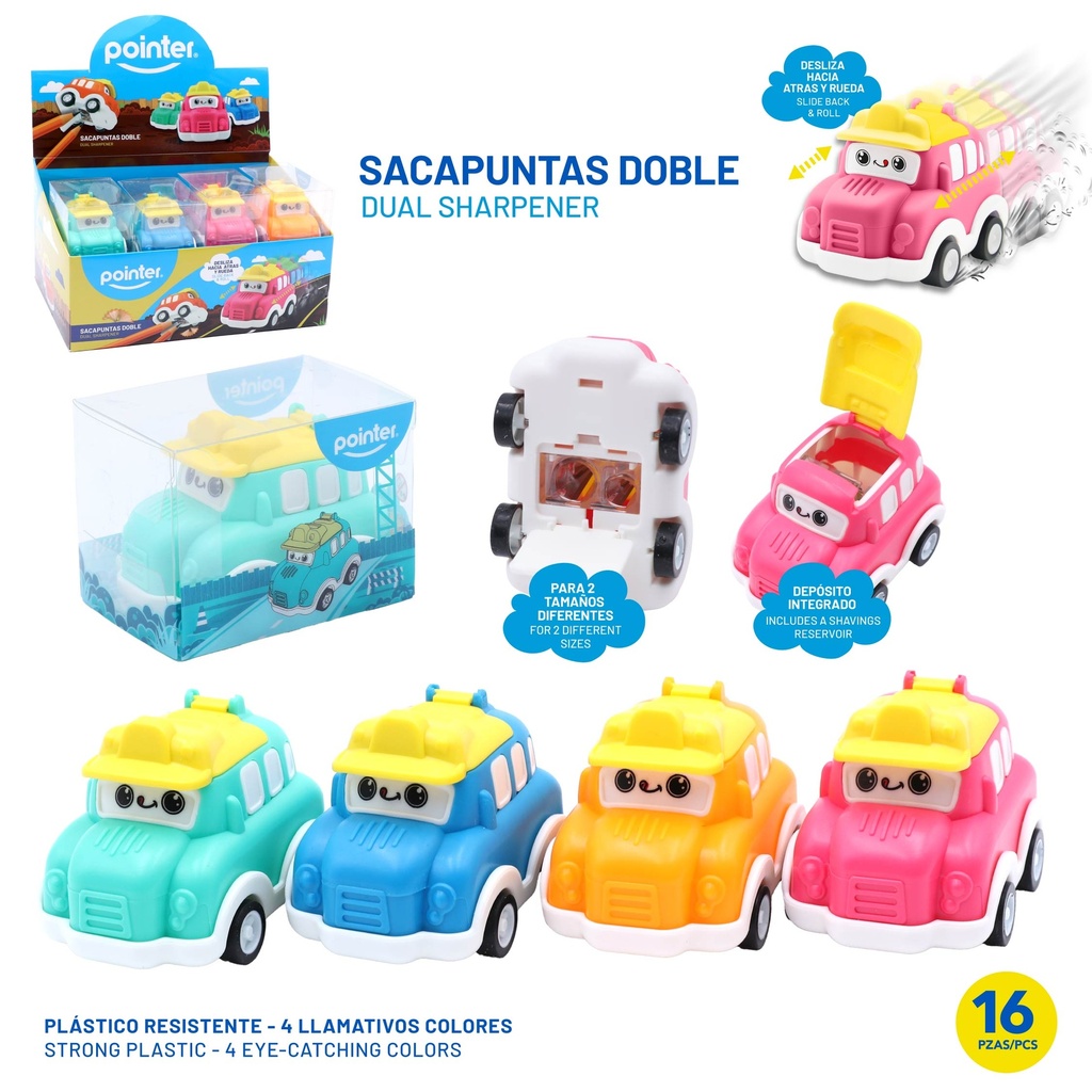 SACAPUNTAS DOBLE (CARRO)