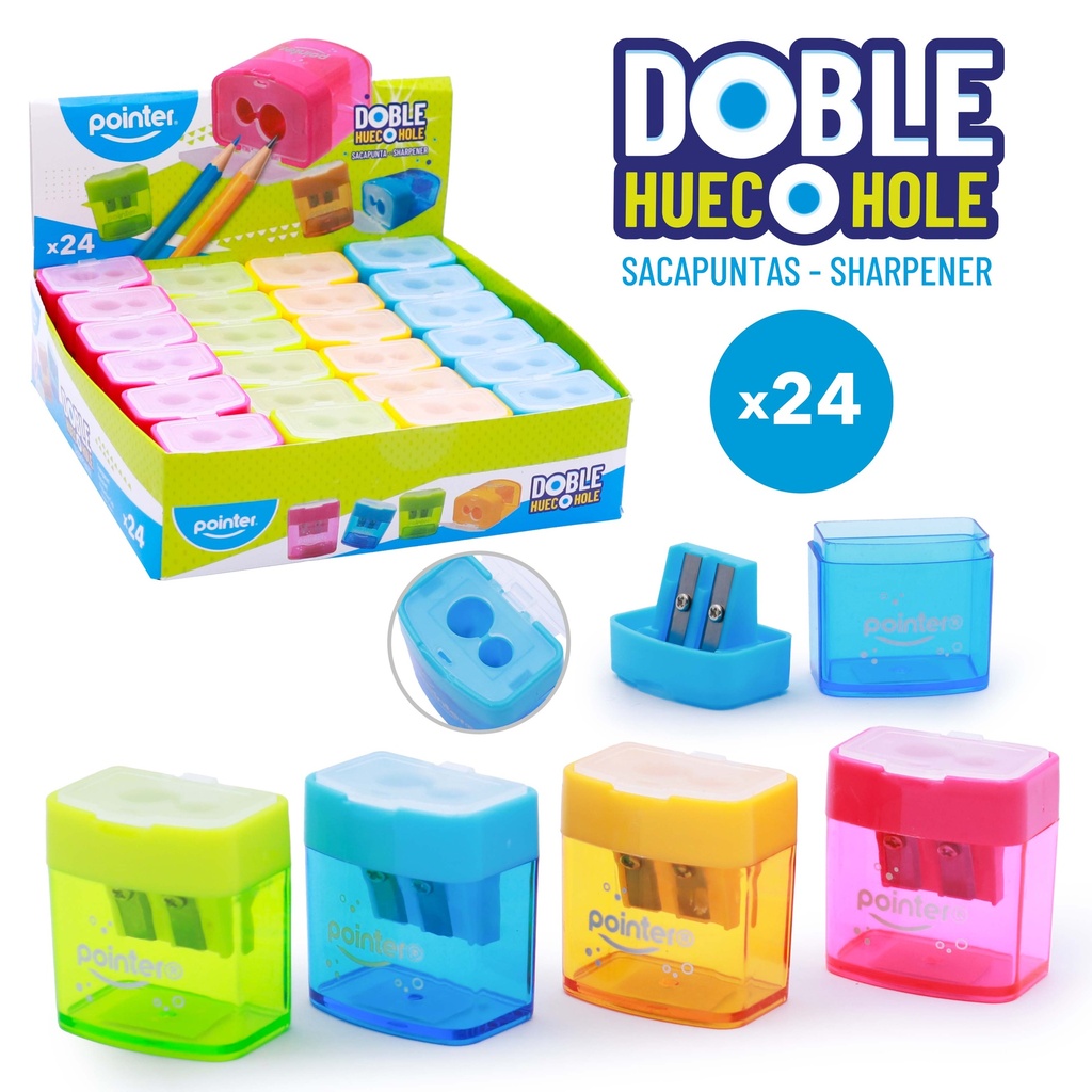 SACAPUNTAS DOBLE HUECO