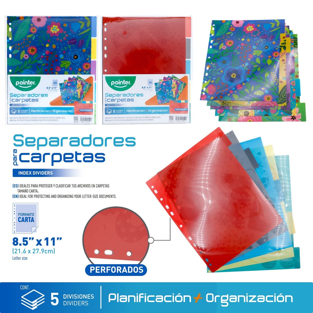 SEPAR25150
ADORES PLASTICOS CON INDICE 5 DIVISIONES