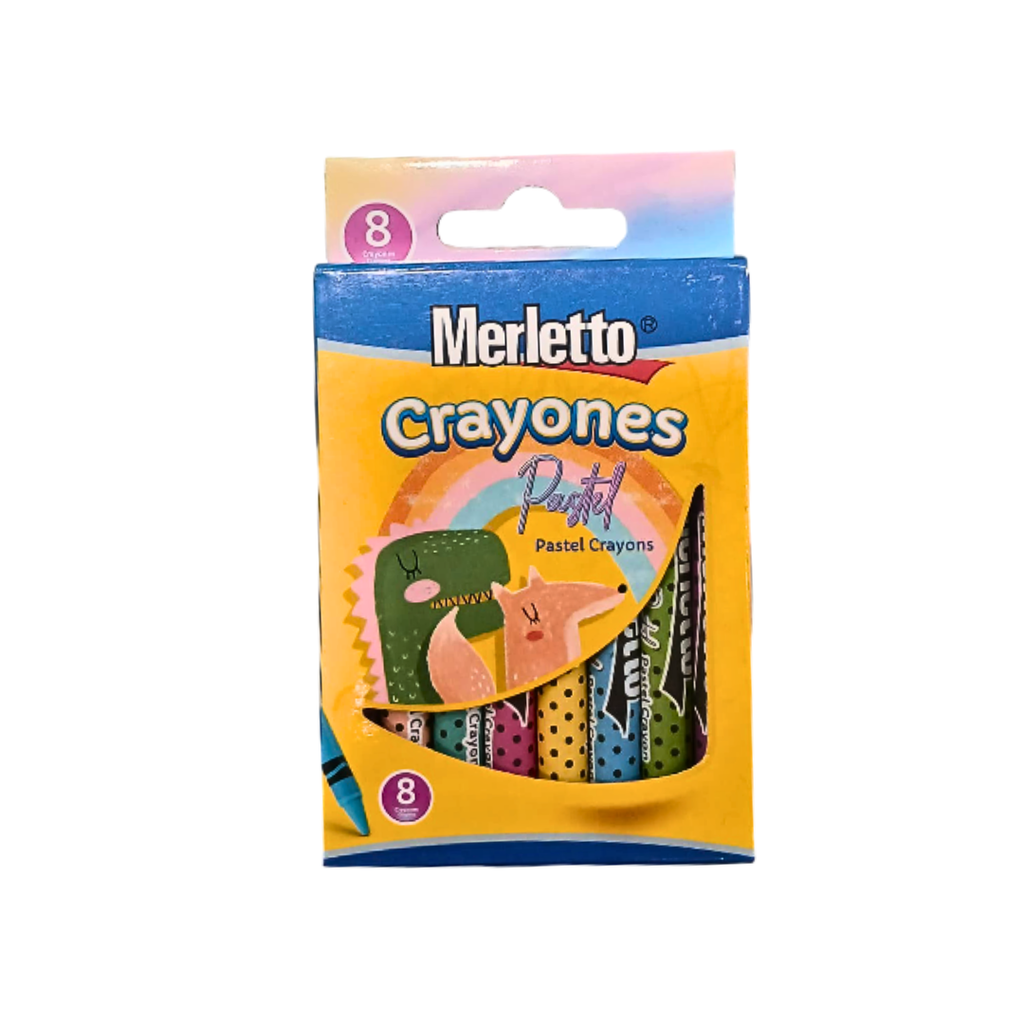 SET DE 8 CRAYONES PASTELES