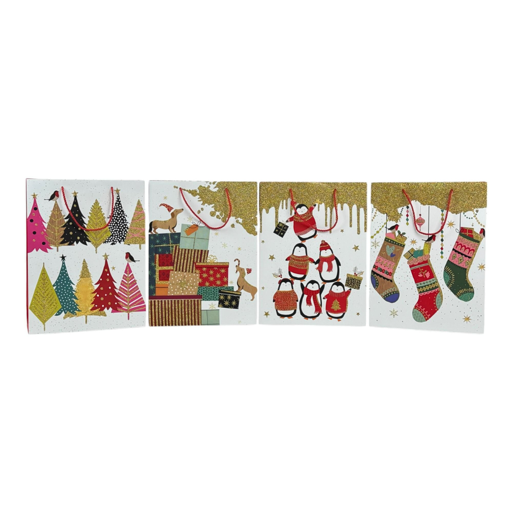 BOLSA DE REGALO GRANDE NAVIDAD 40x30x12CM